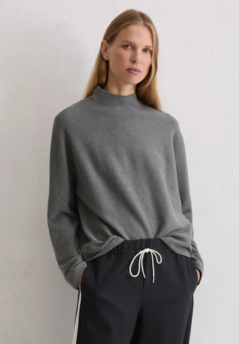 Strickpullover - warm granite melange