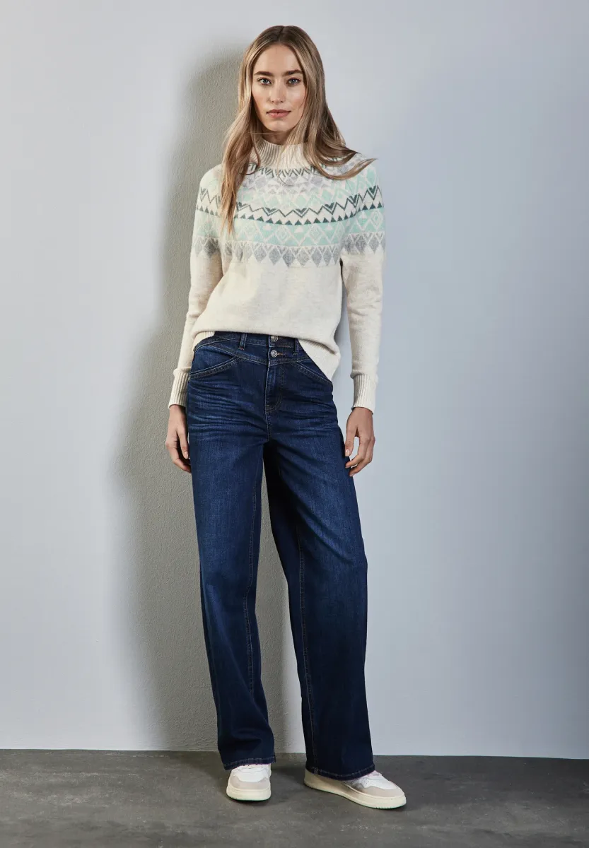 Strickpullover - weiß