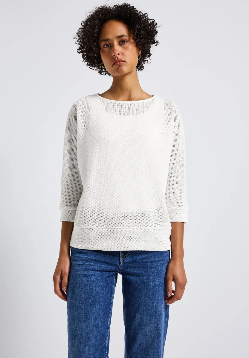 Strickpullover - weiß