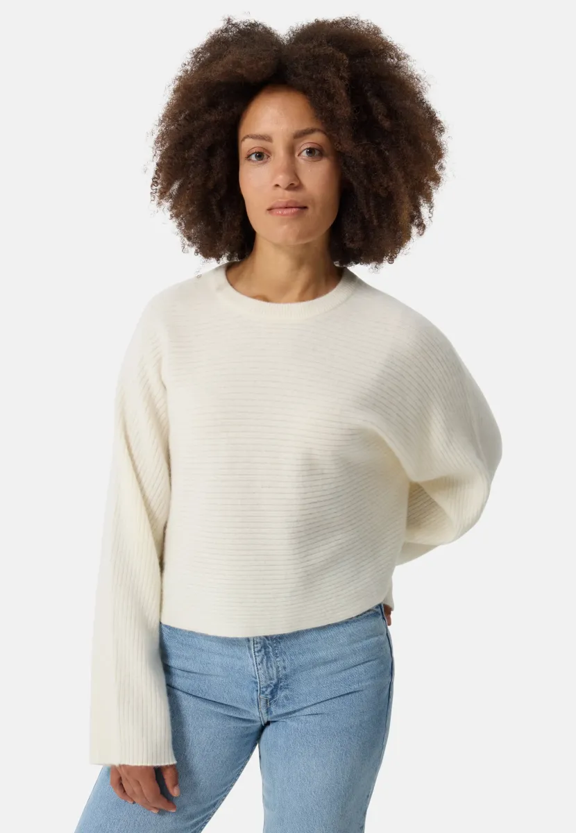 Strickpullover - weiss