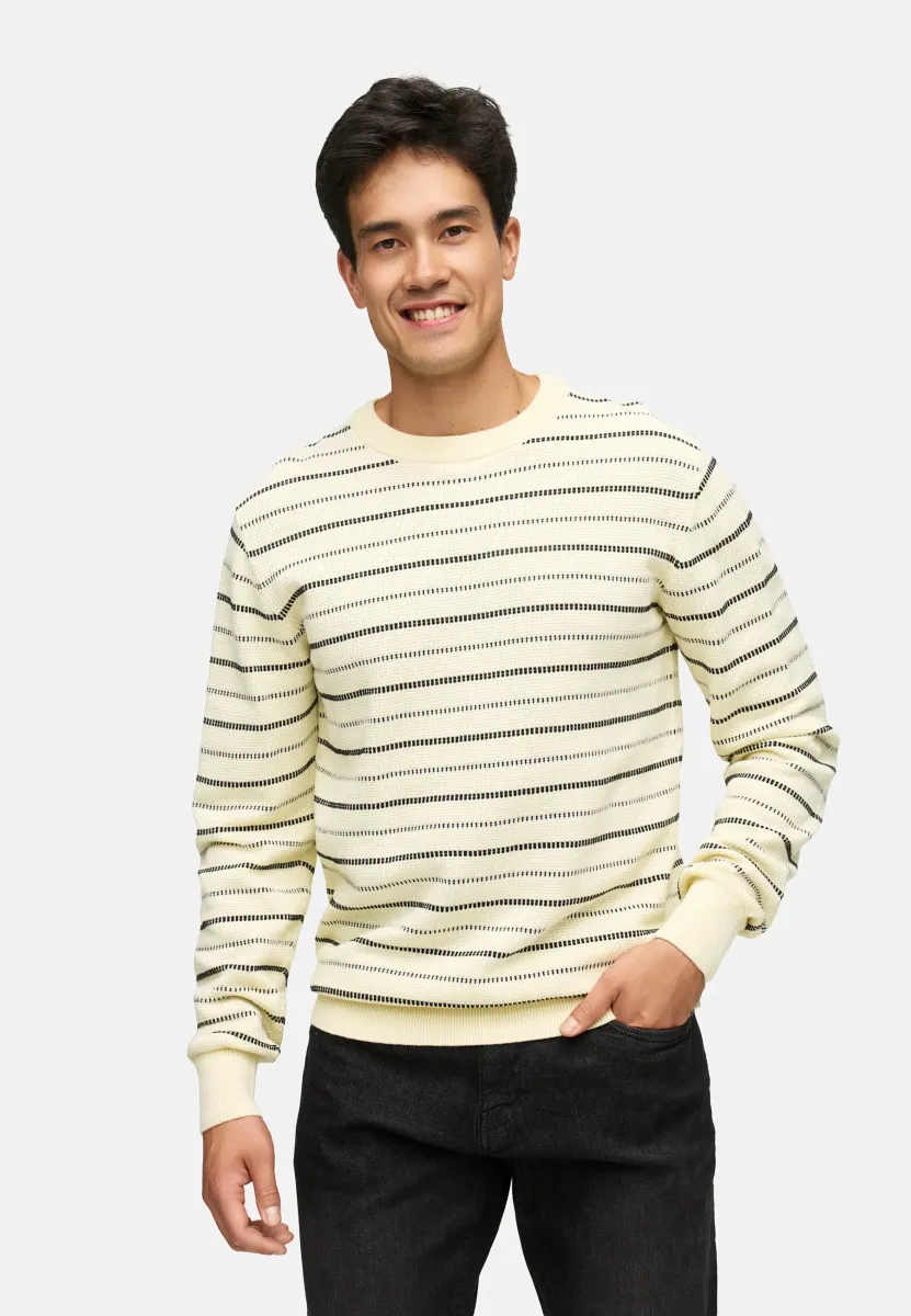 Strickpullover - white asparagus