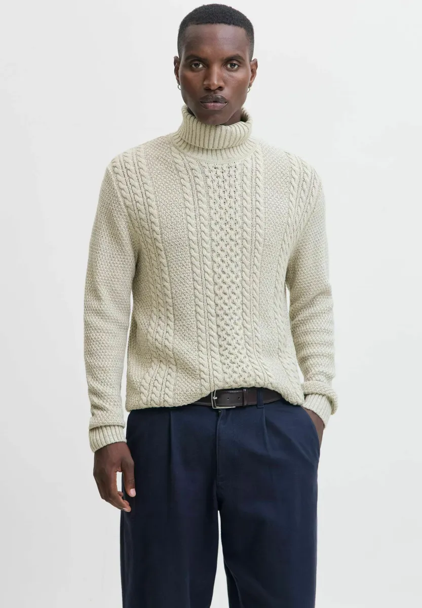 Strickpullover - white melange