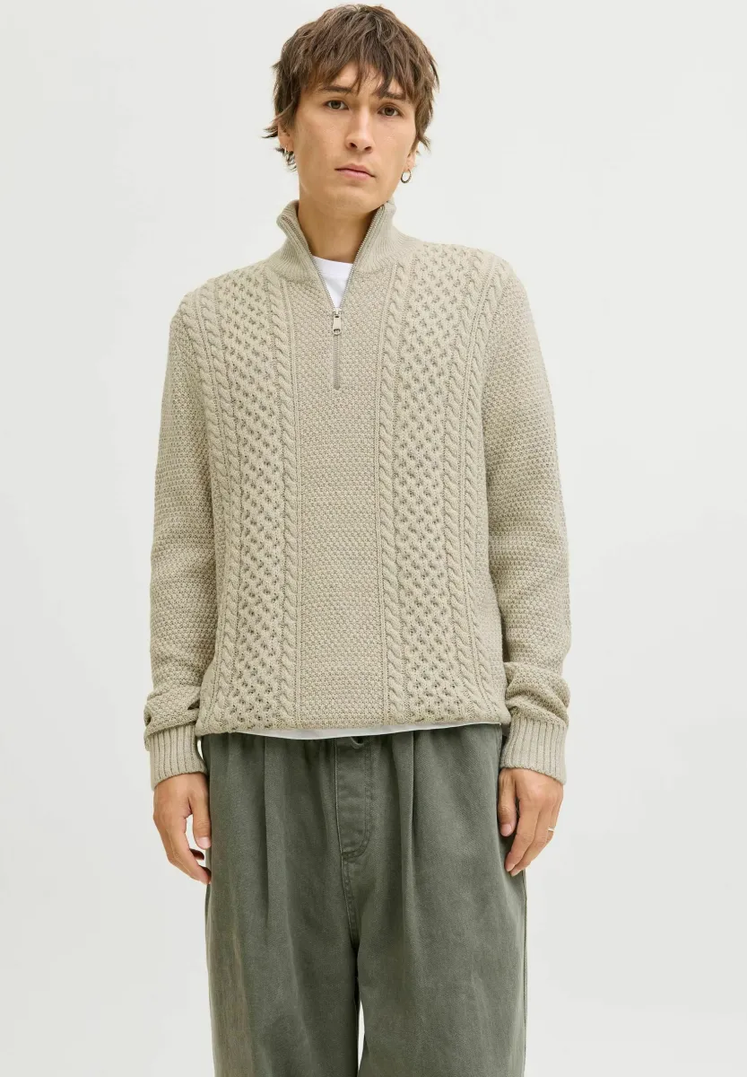 Strickpullover - white melange