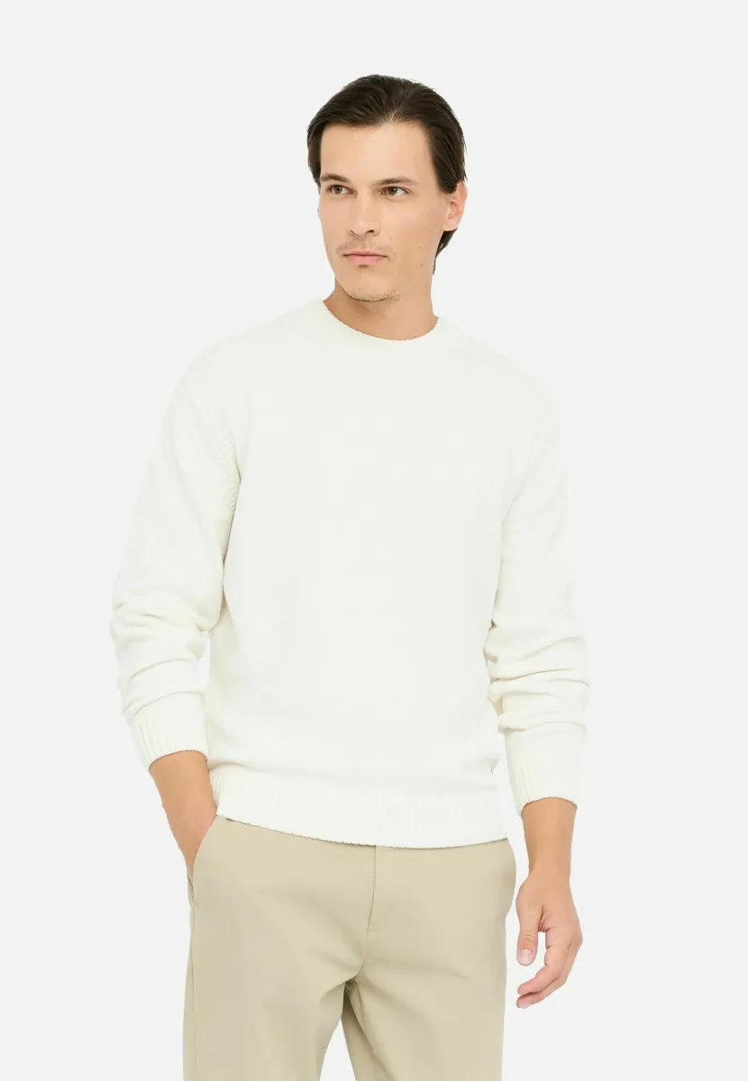 Strickpullover - white