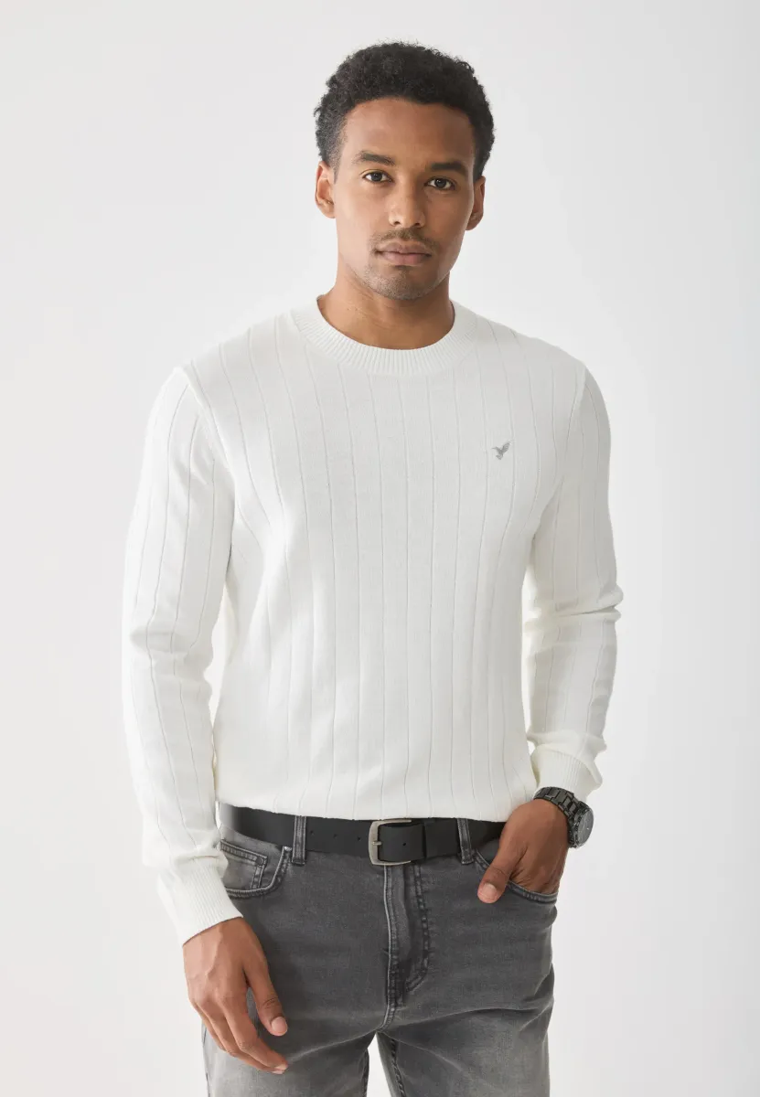 Strickpullover - white