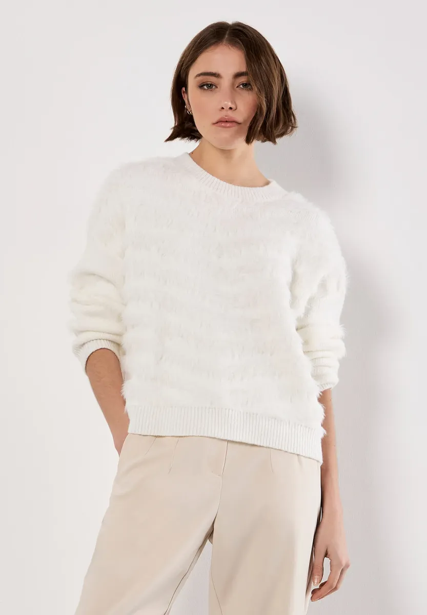 Strickpullover - white
