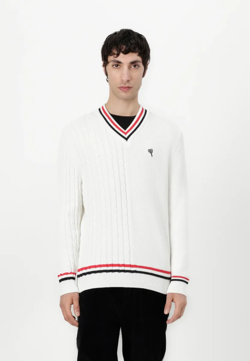 Strickpullover - white