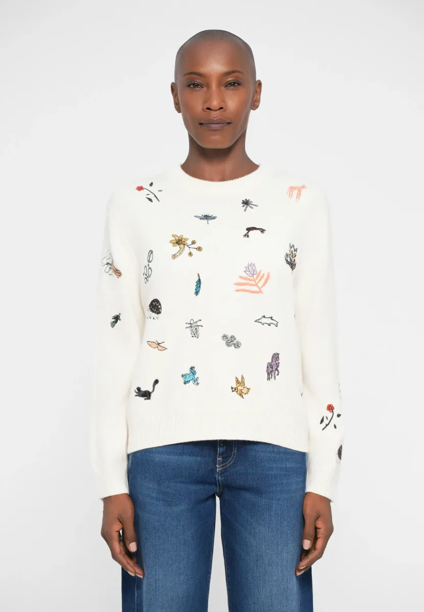 Strickpullover - white