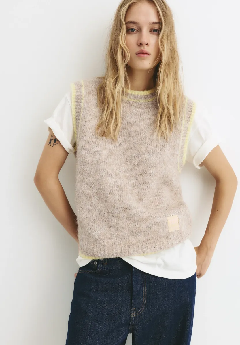 Strickpullover - yellow