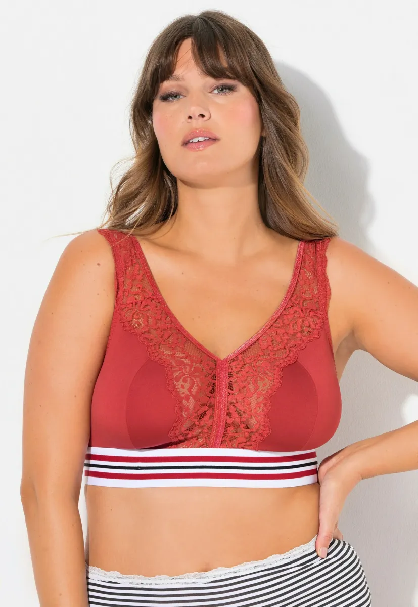 STRIPE - Bustier - salsa