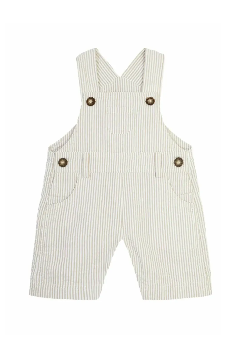 STRIPE - Latzhose - natural