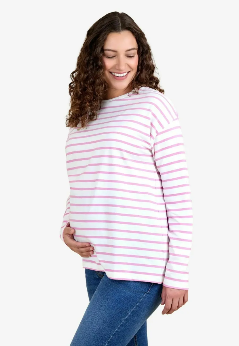 STRIPE MATERNITY - Langarmshirt - pink