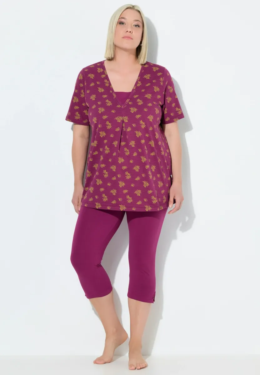 STRIPE PETAL TWO PIECE SET - Nachtwäsche Set - fuchsia pink