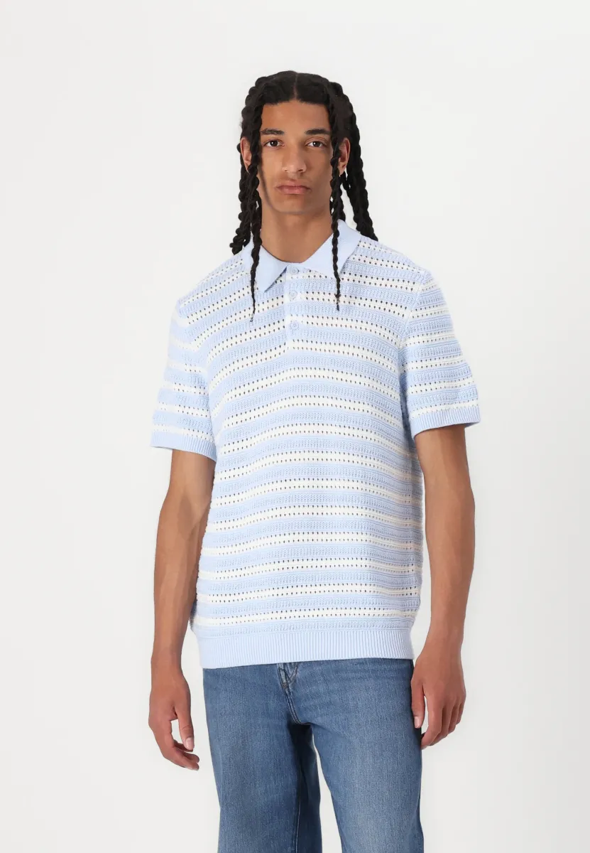 STRIPE - Poloshirt - blue