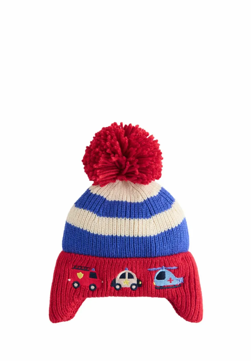 STRIPE POM - Mütze - red blue emergency vehicles