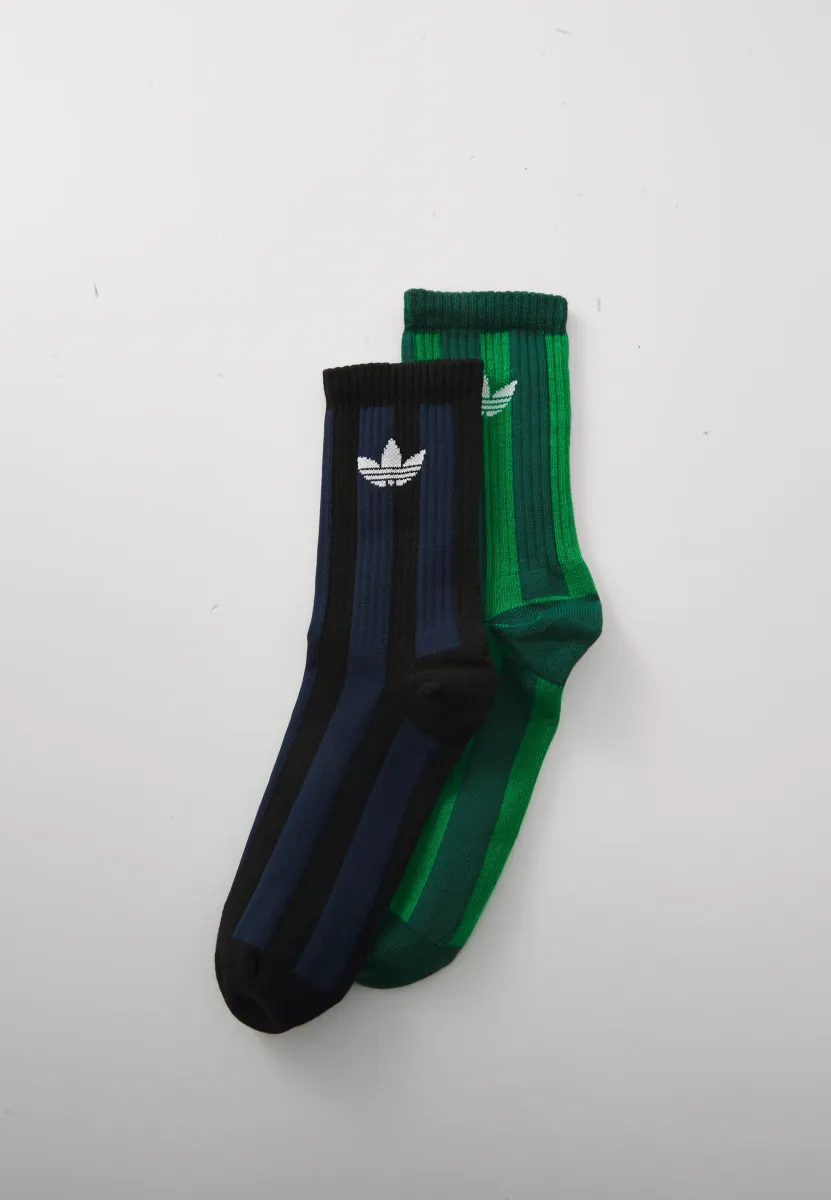STRIPED 2PACK UNISEX - Socken - green/aurora ivy/off white