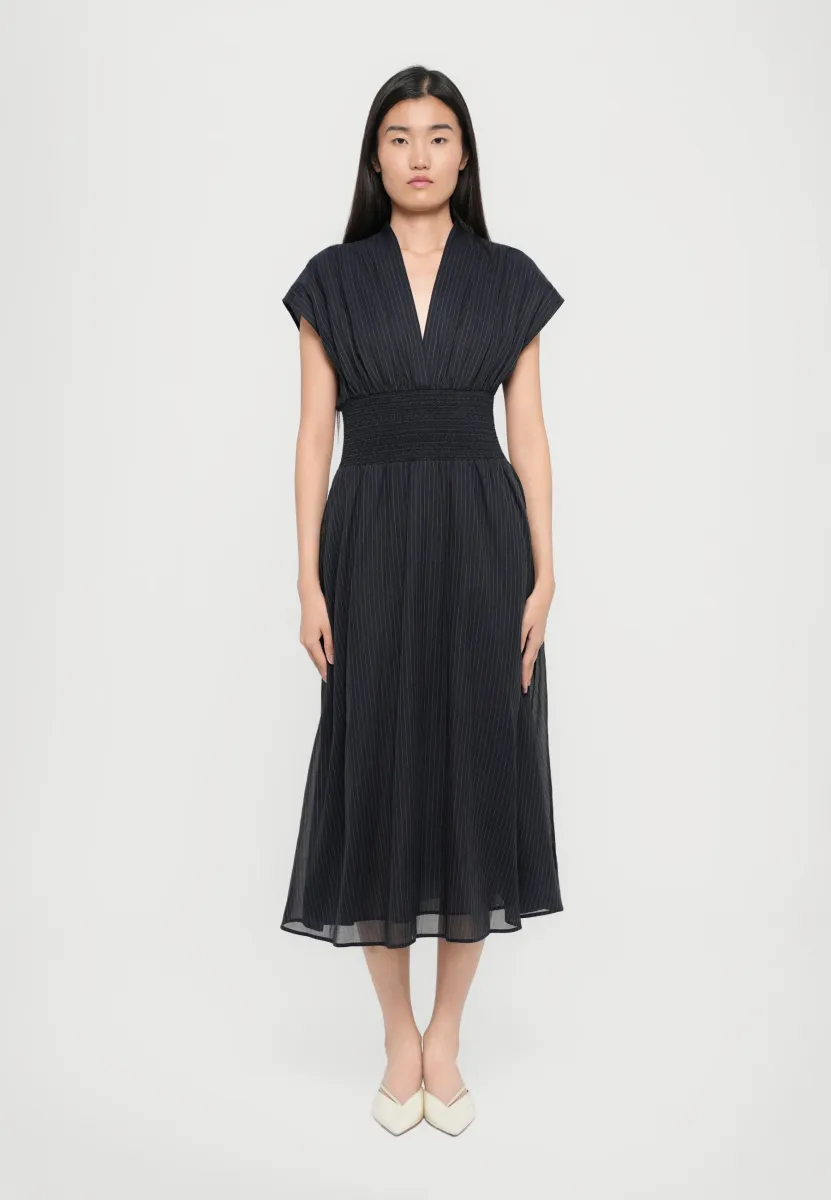 STRIPED DRESS - Freizeitkleid - navy