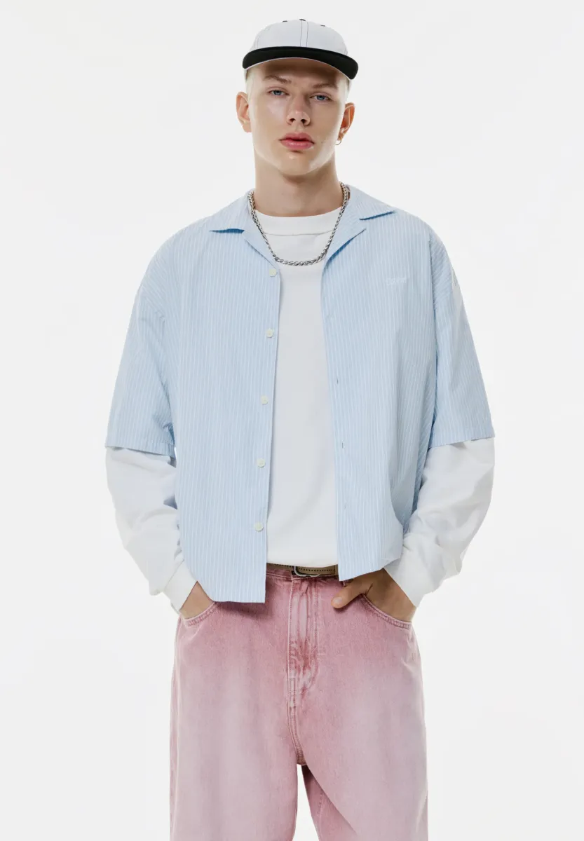 STRIPED - Hemd - blue