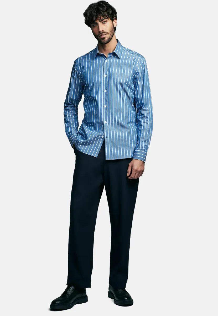 STRIPED  - Hemd - blue