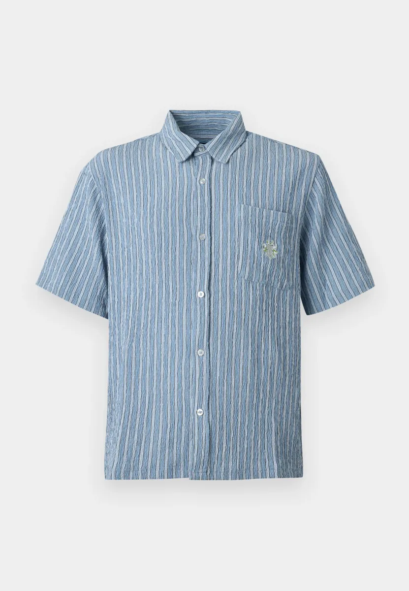 STRIPED SHIRT UNISEX - Hemdbluse - pool blue
