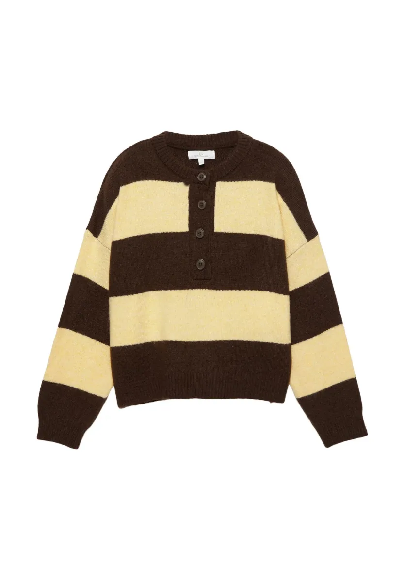STRIPED - Strickpullover - brown