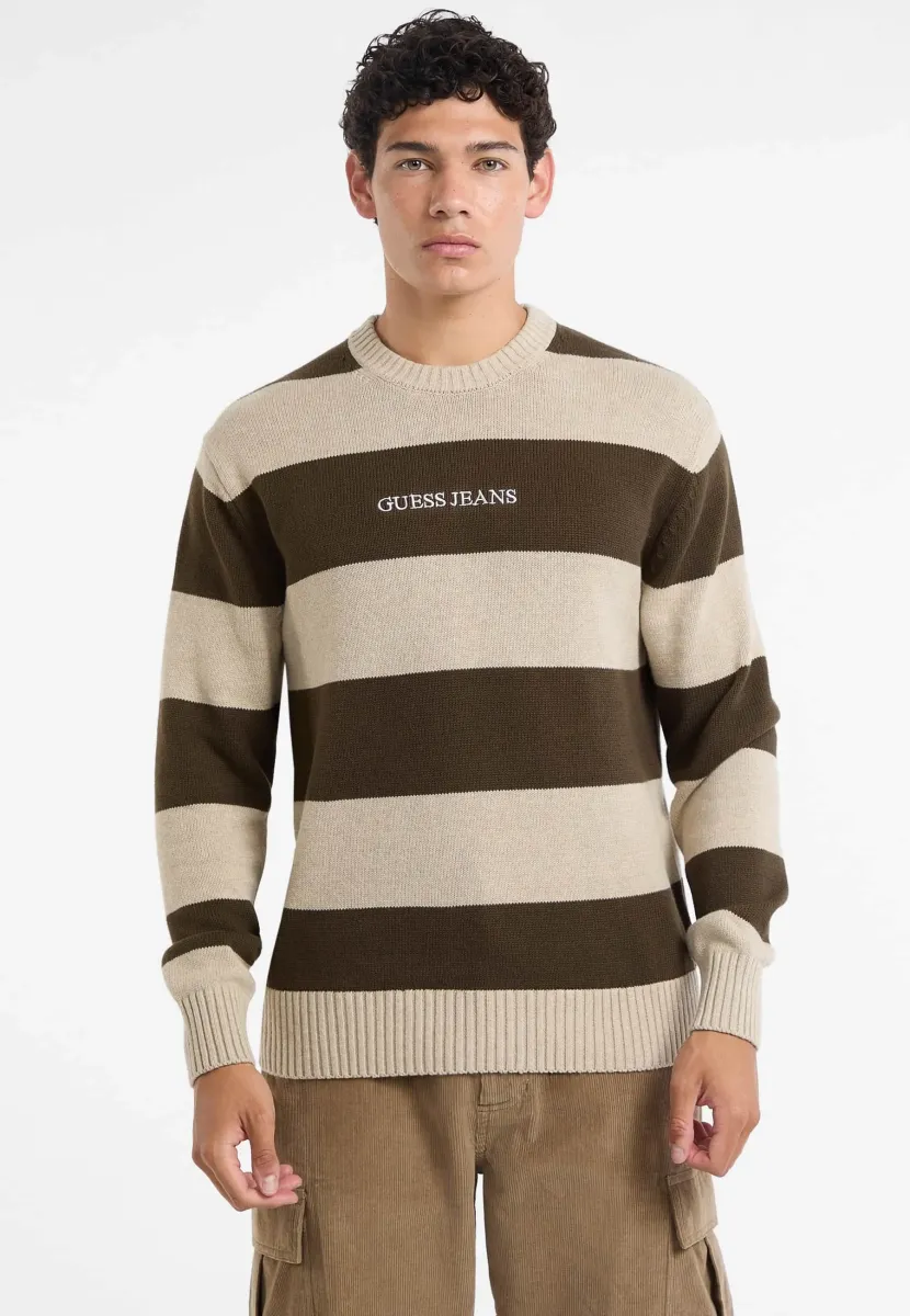 STRIPED - Strickpullover - mehrfarbig braun