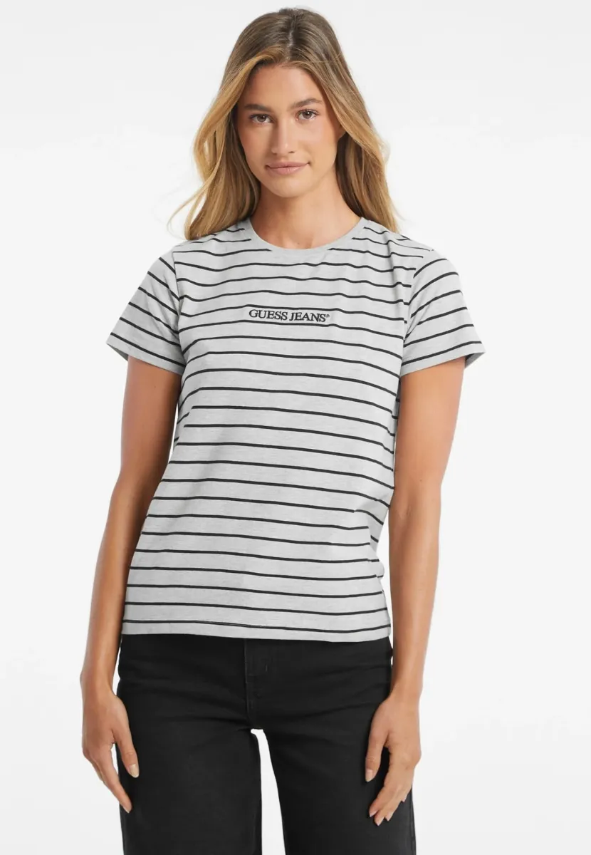 STRIPED - T-Shirt print - blau