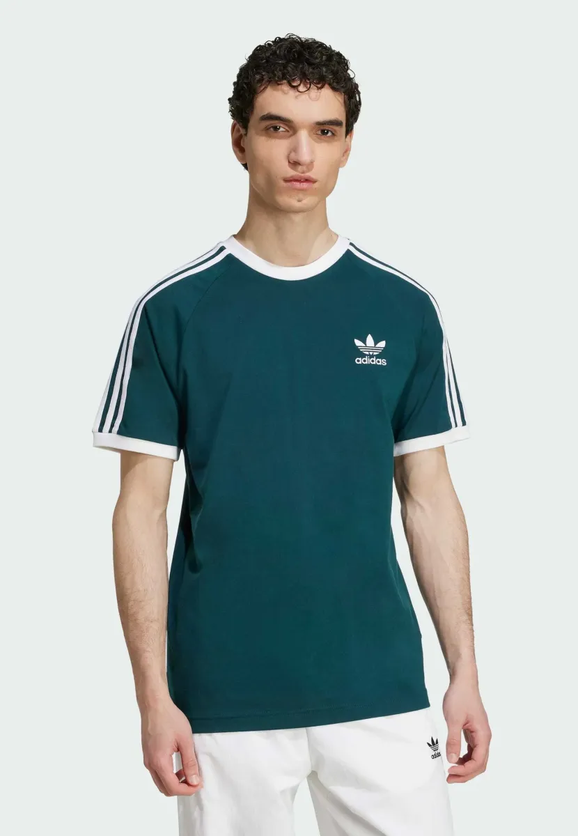 STRIPES TEE - T-Shirt print - aurora ivy   white