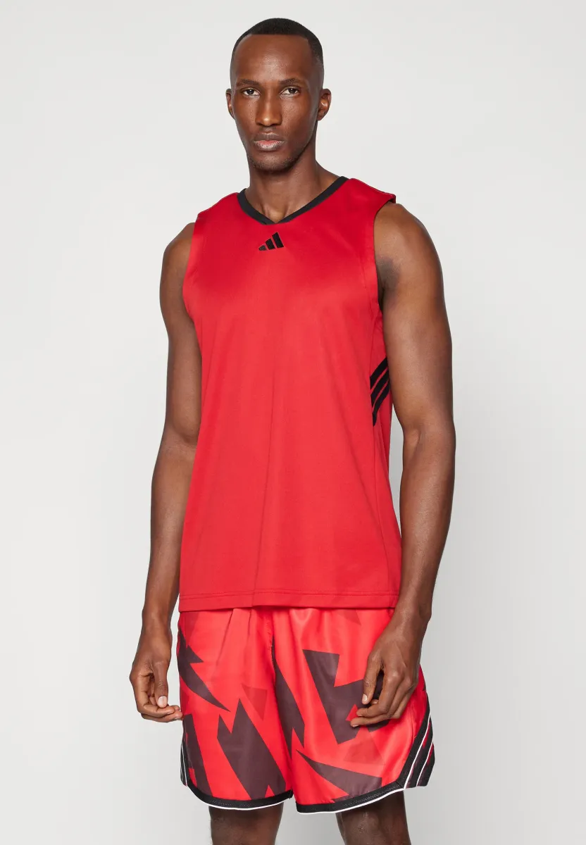 STRIPES - Top - power red/black