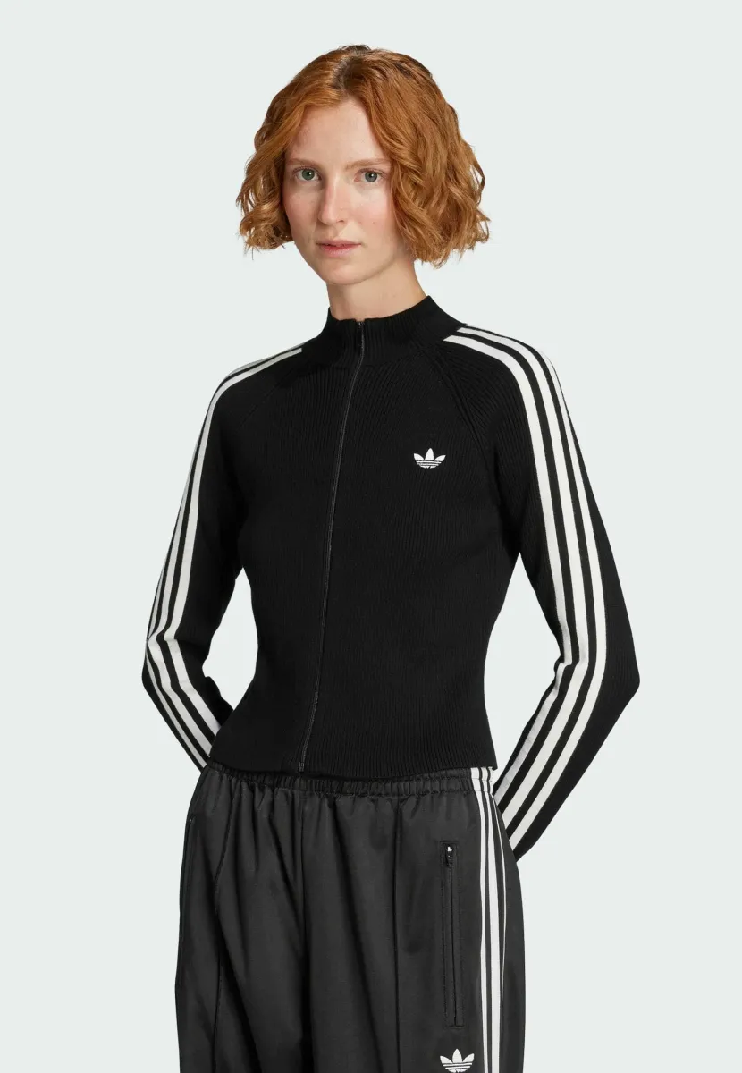 STRIPES TRACK - Trainingsjacke - black