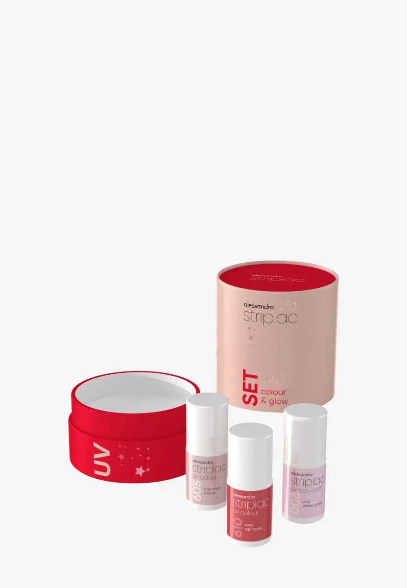 STRIPLAC COLOUR & GLOW UV SET - Nagelpflege-Set - bunt