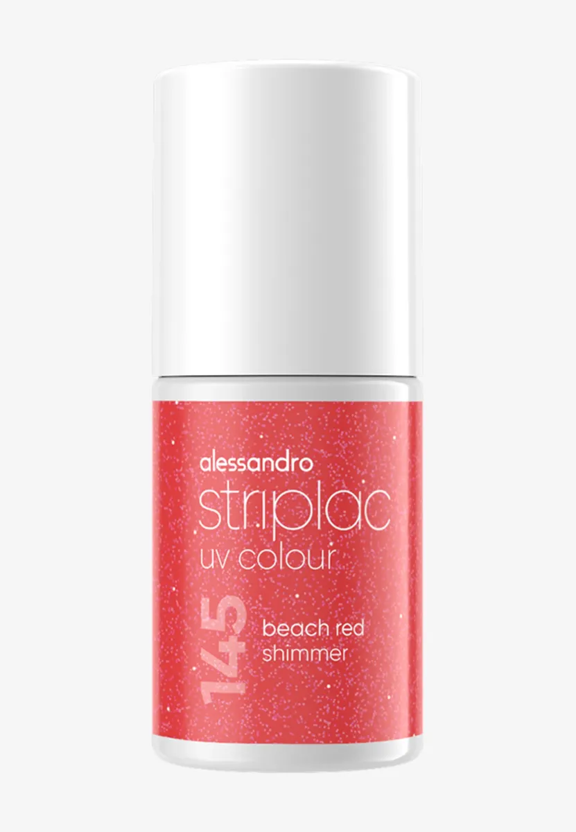 STRIPLAC UV COLOUR - Nagellack - beach red shimmer