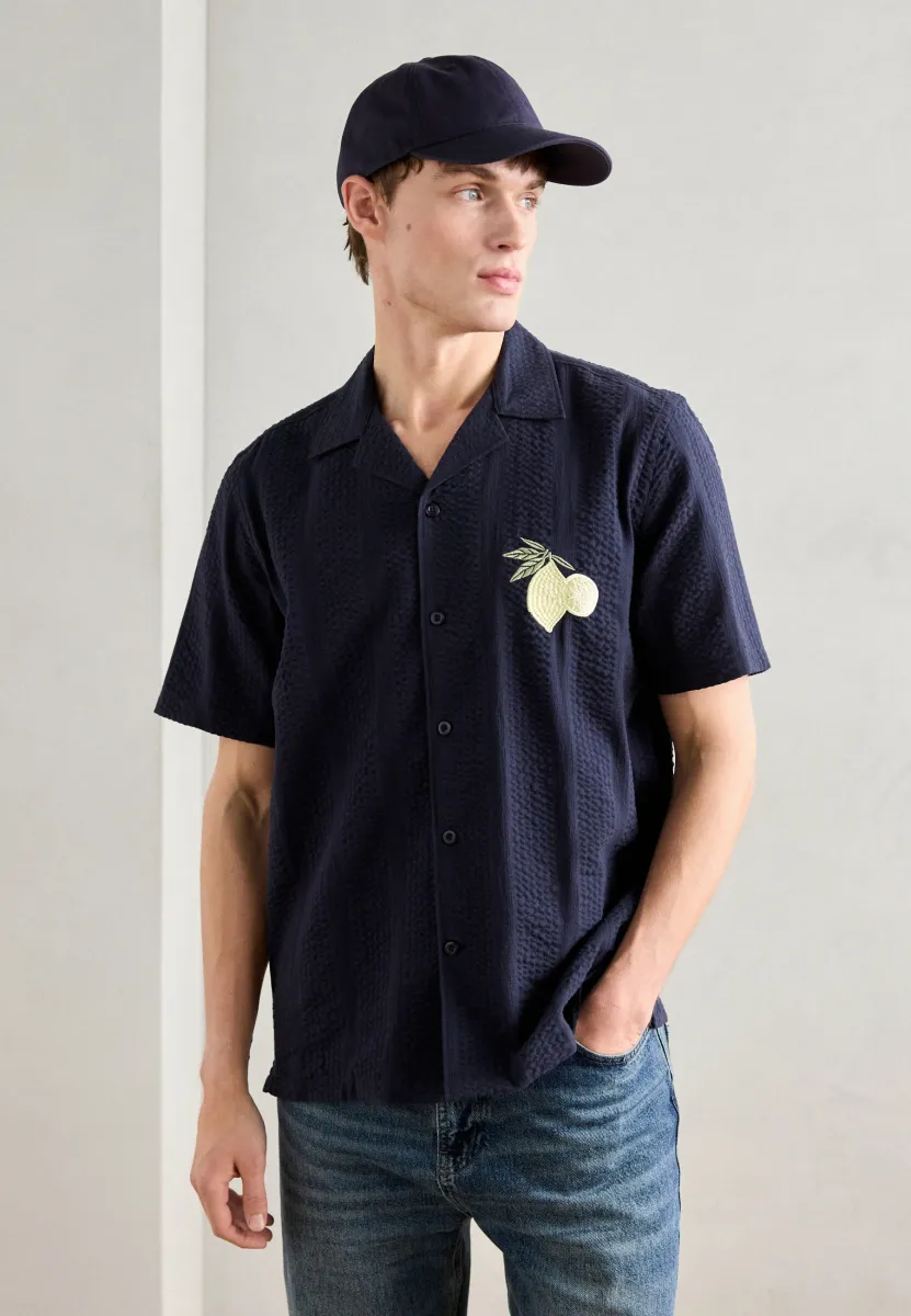 STRUCTURE  - Hemd - deep blue