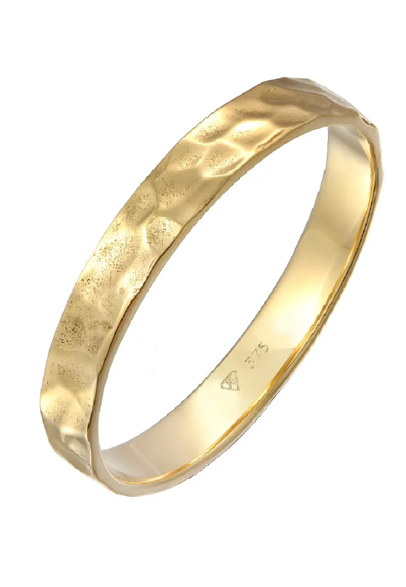 STRUCTURED BAND - Ring - gold coloured