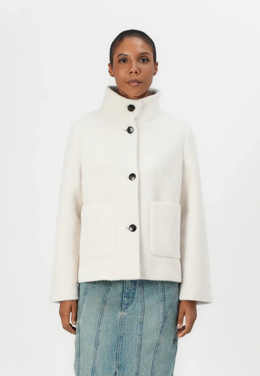 STRUCTURED LOOK JACKET - Übergangsjacke - beige