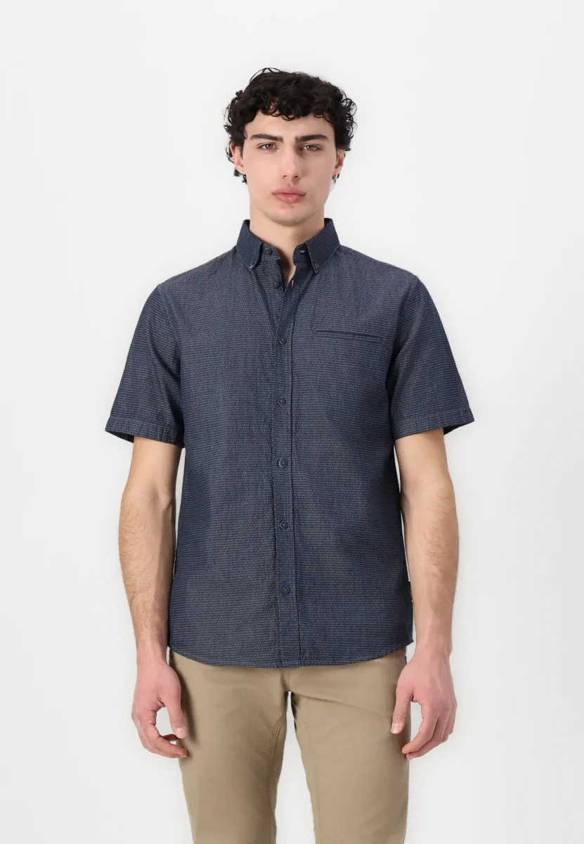 STRUCTURED SHIRT - Hemd - navy