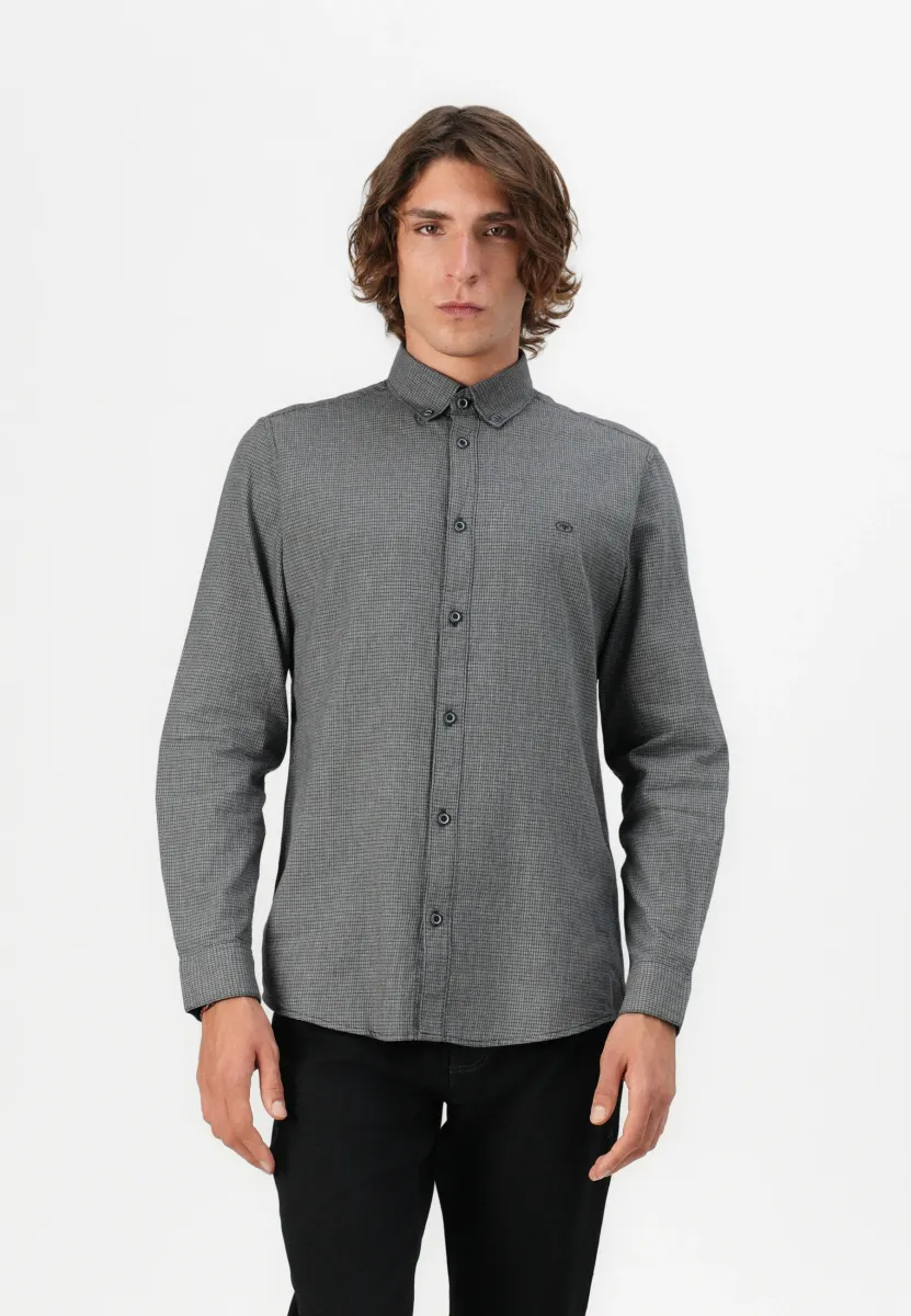 STRUCTURED SHIRT - Hemd - navy/multi coloured