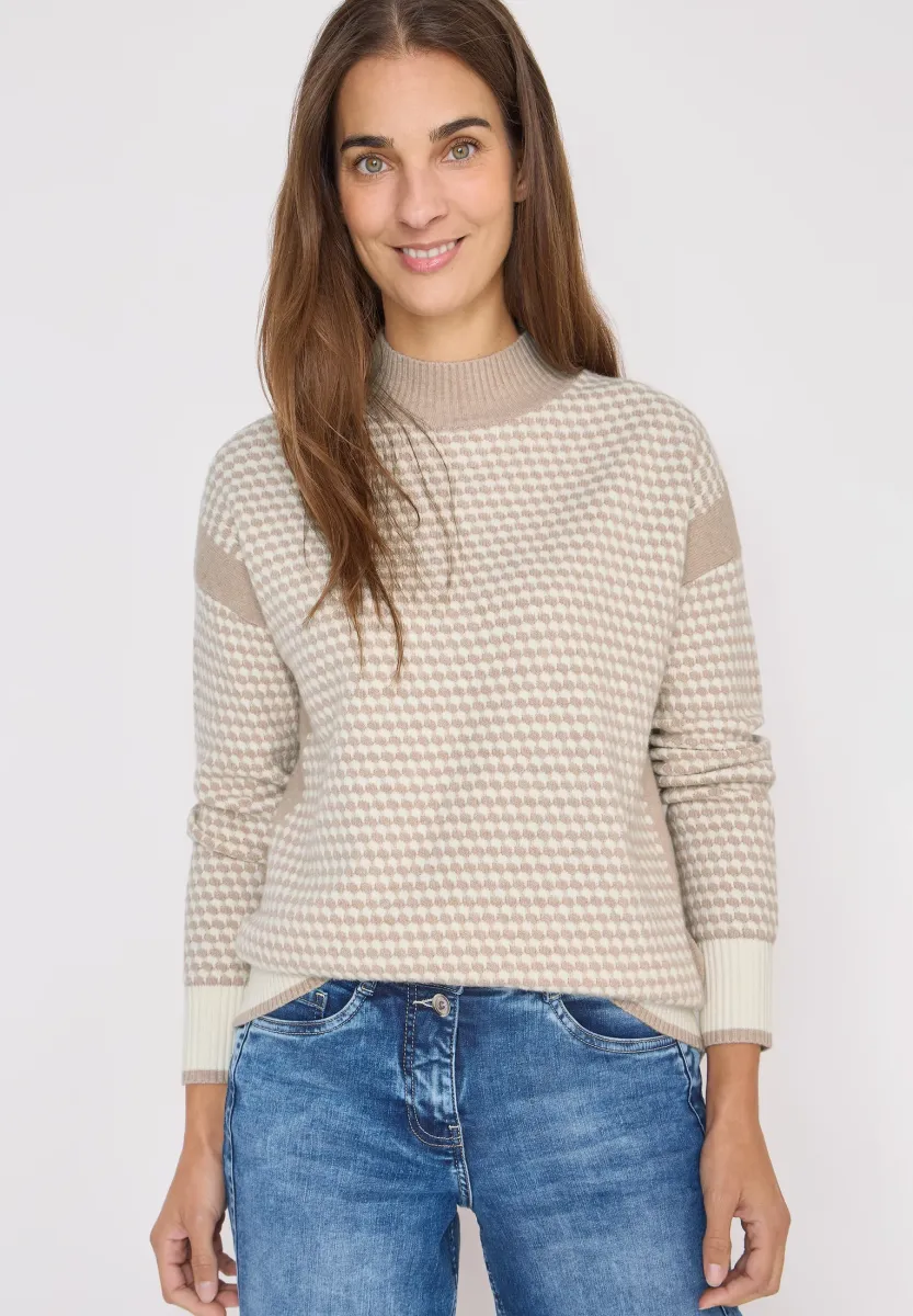 STRUKTUR - Strickpullover - beige