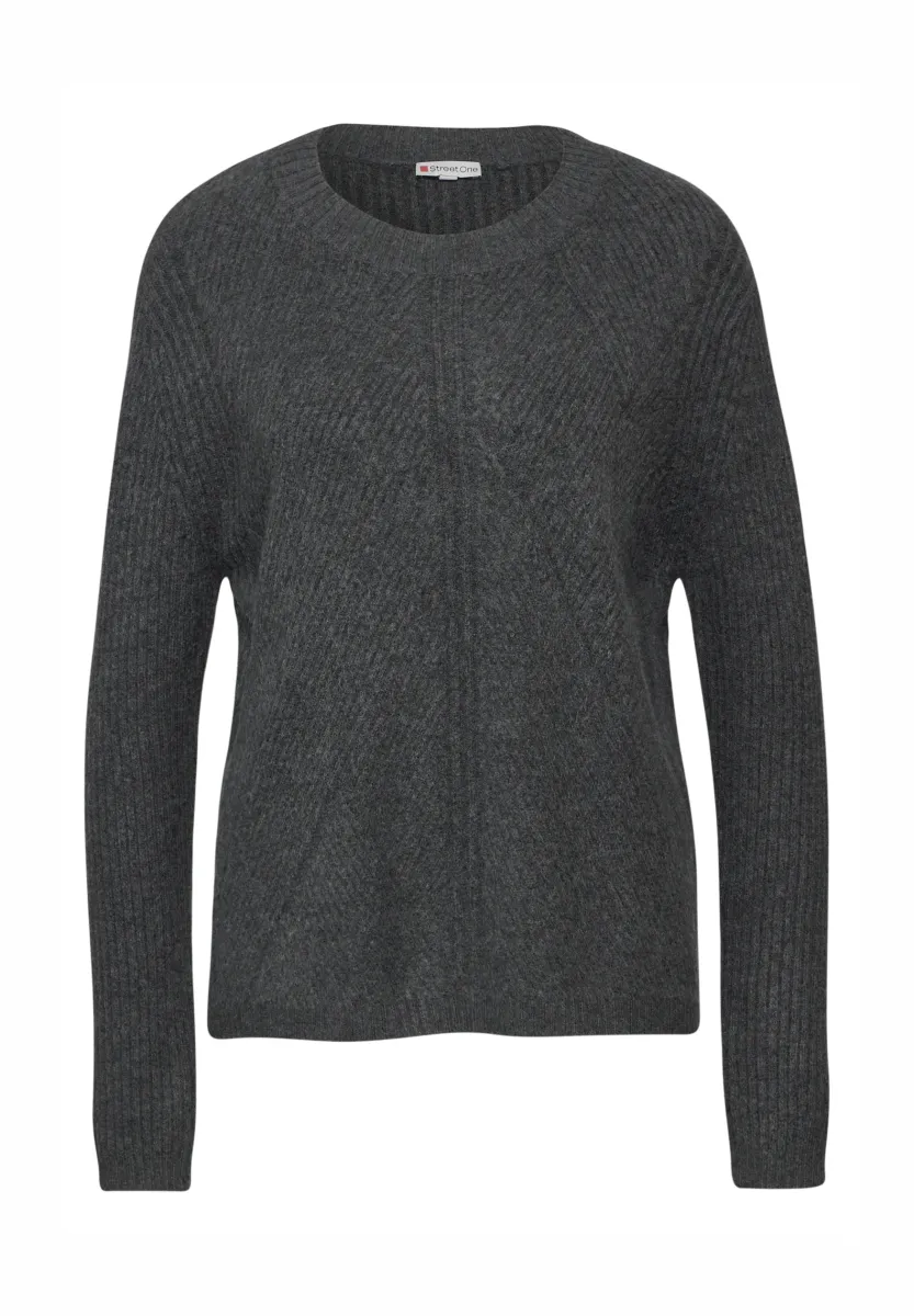 STRUKTUR - Strickpullover - grau