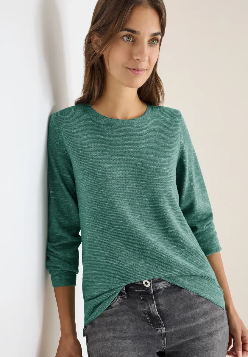 STRUKTURPULLOVER - Strickpullover - grün