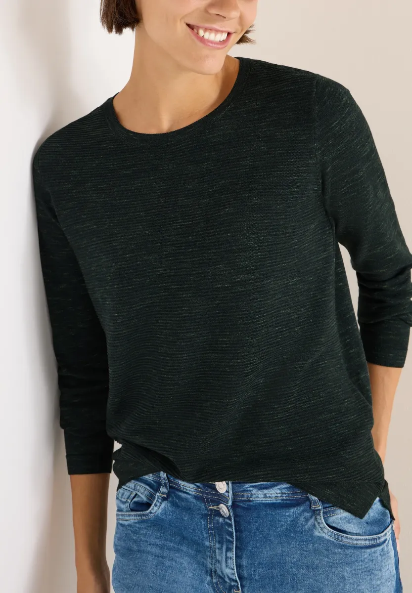 STRUKTURPULLOVER - Strickpullover - grün