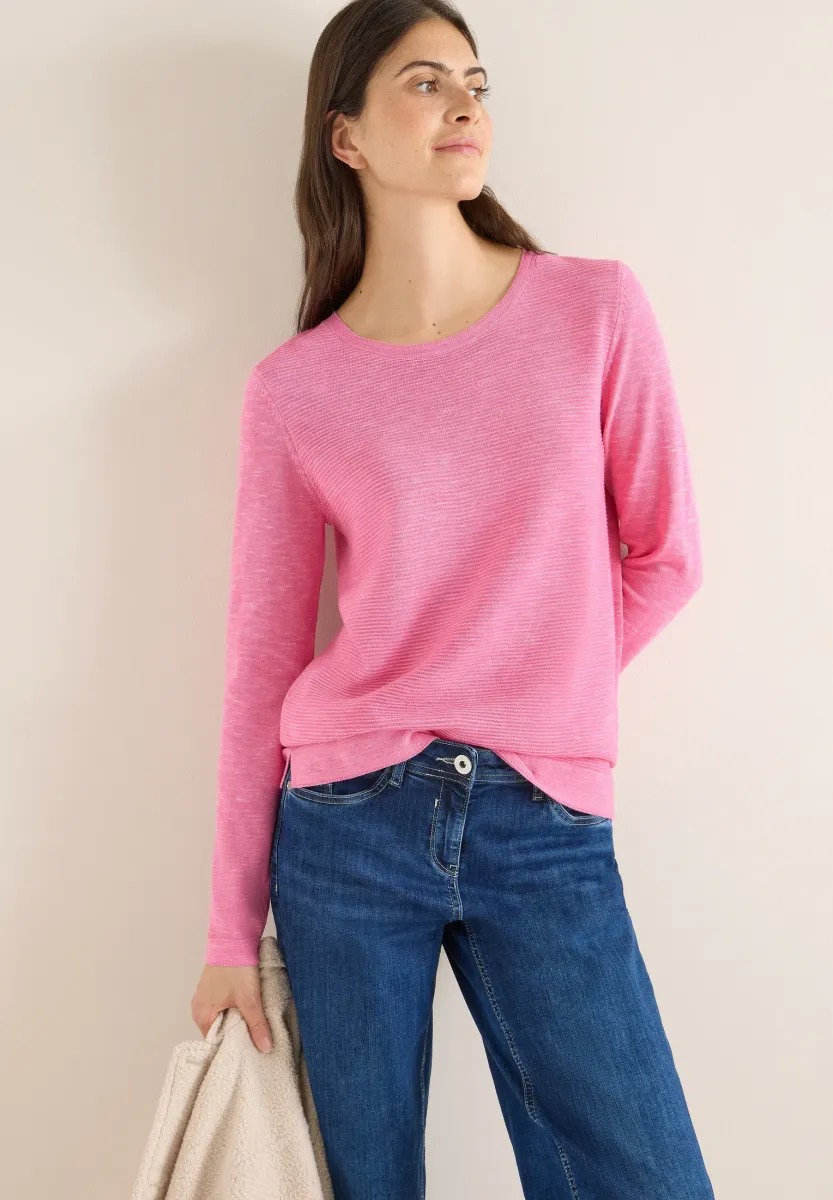 STRUKTURPULLOVER - Strickpullover - pink