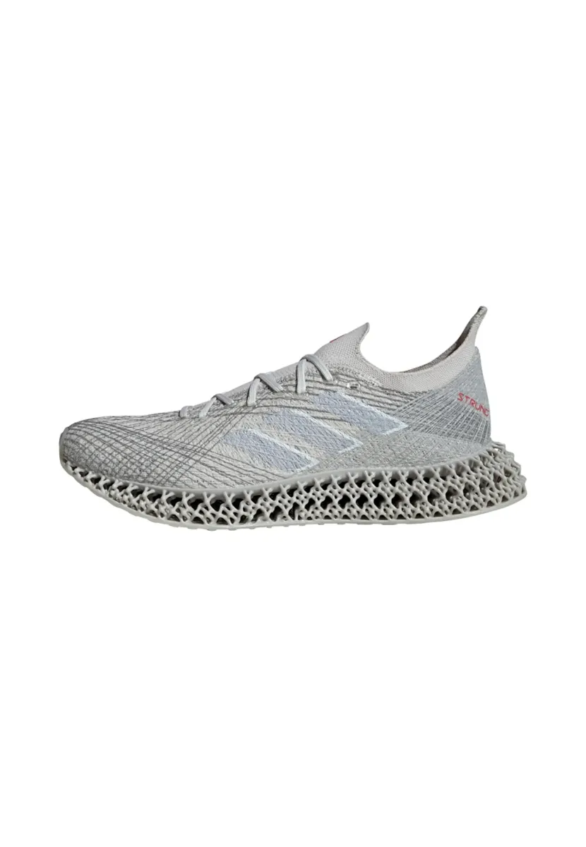 STRUNG - Laufschuh Straße - grey one   matte silver   pure ruby