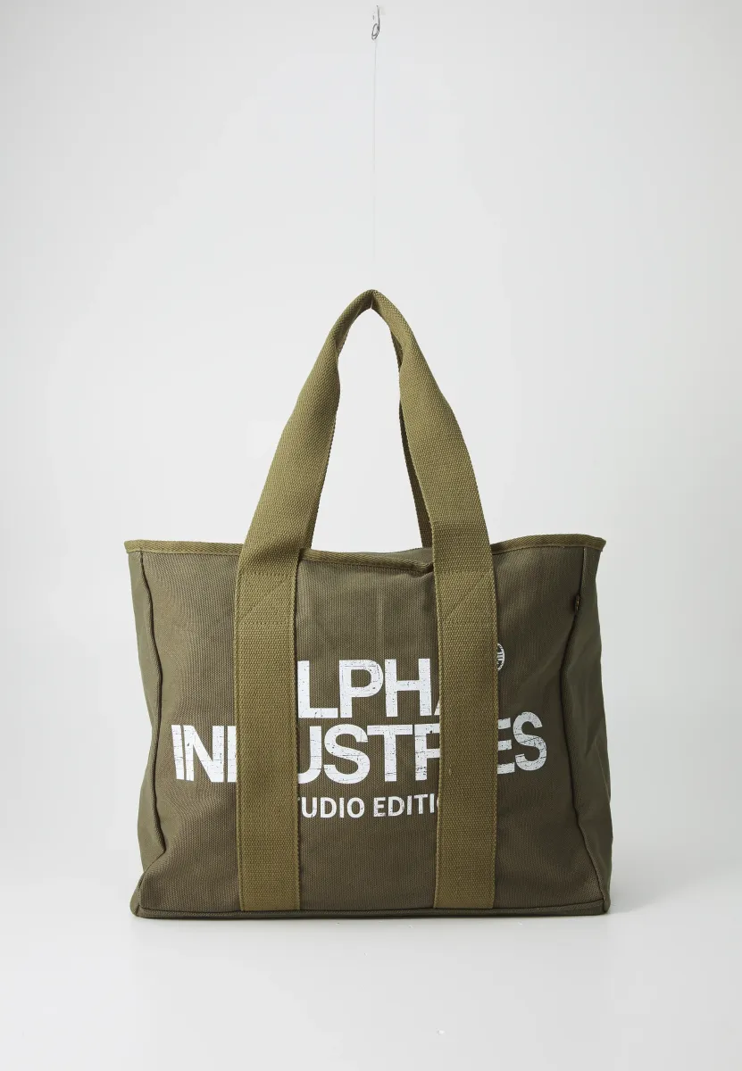 STUDIO TOTE LARGE UNISEX - Shopping Bag - dark olive