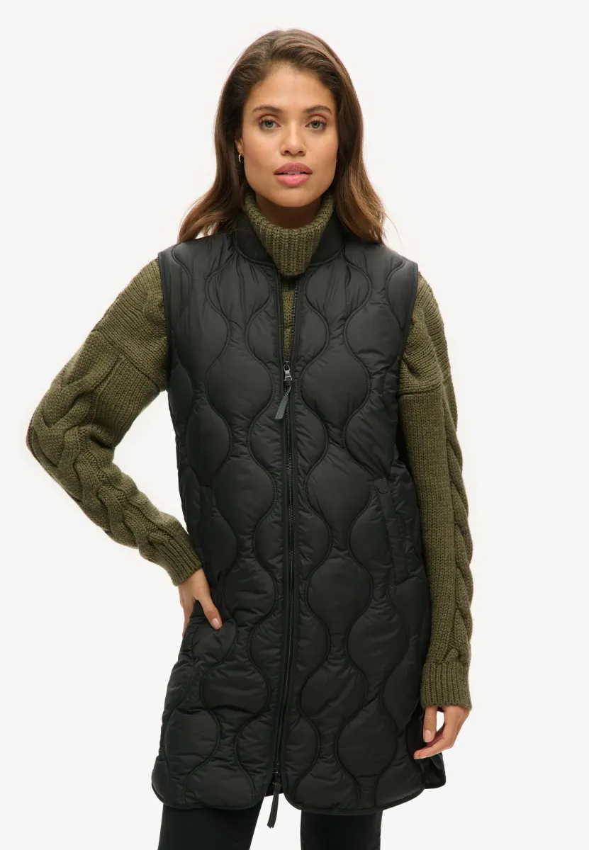 STUDIOS LONG LINER  - Weste - black