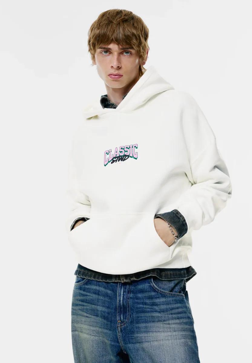 STWD CLASSIC - Kapuzenpullover - white