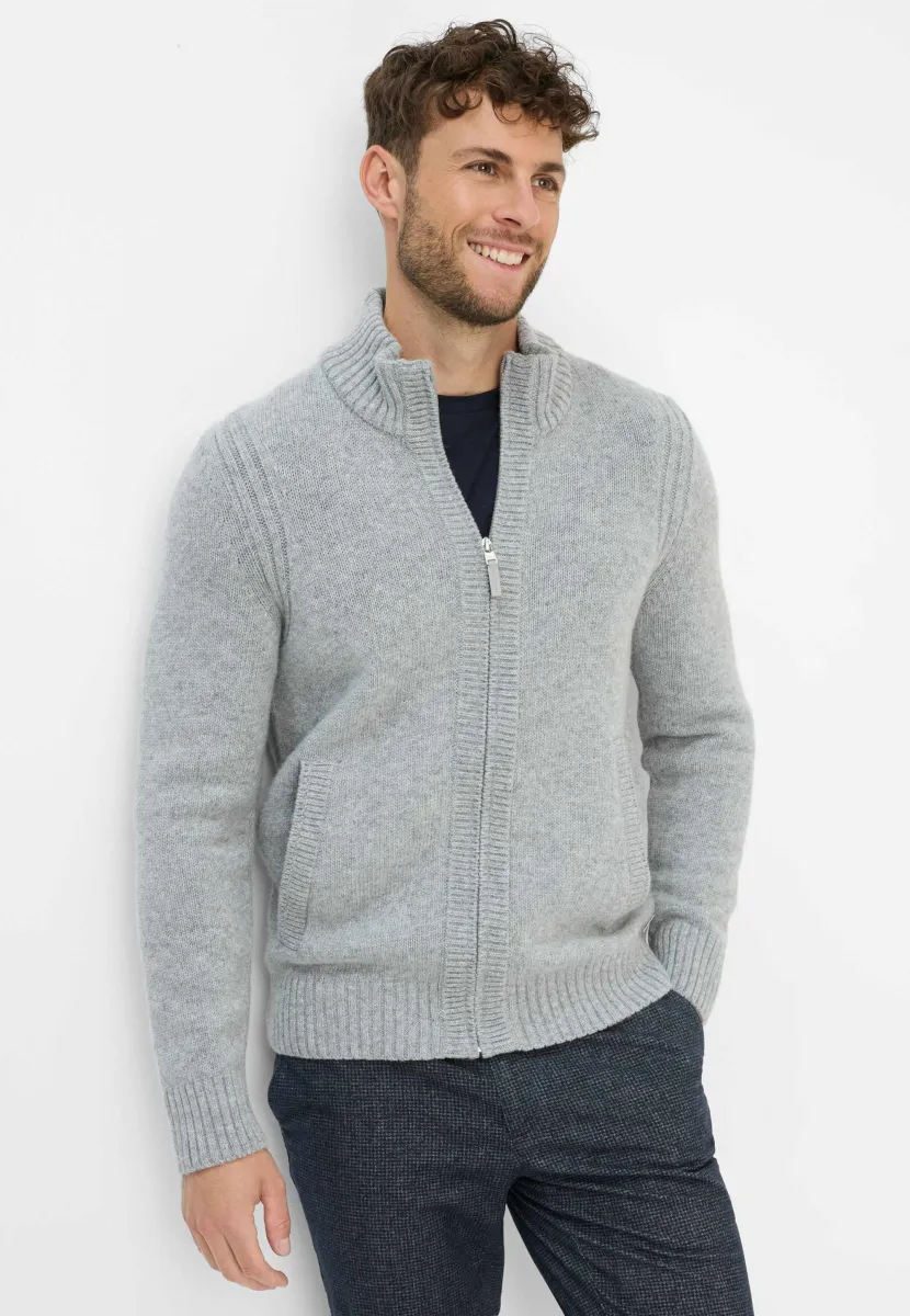 STYLE JAKE - Strickjacke - platin