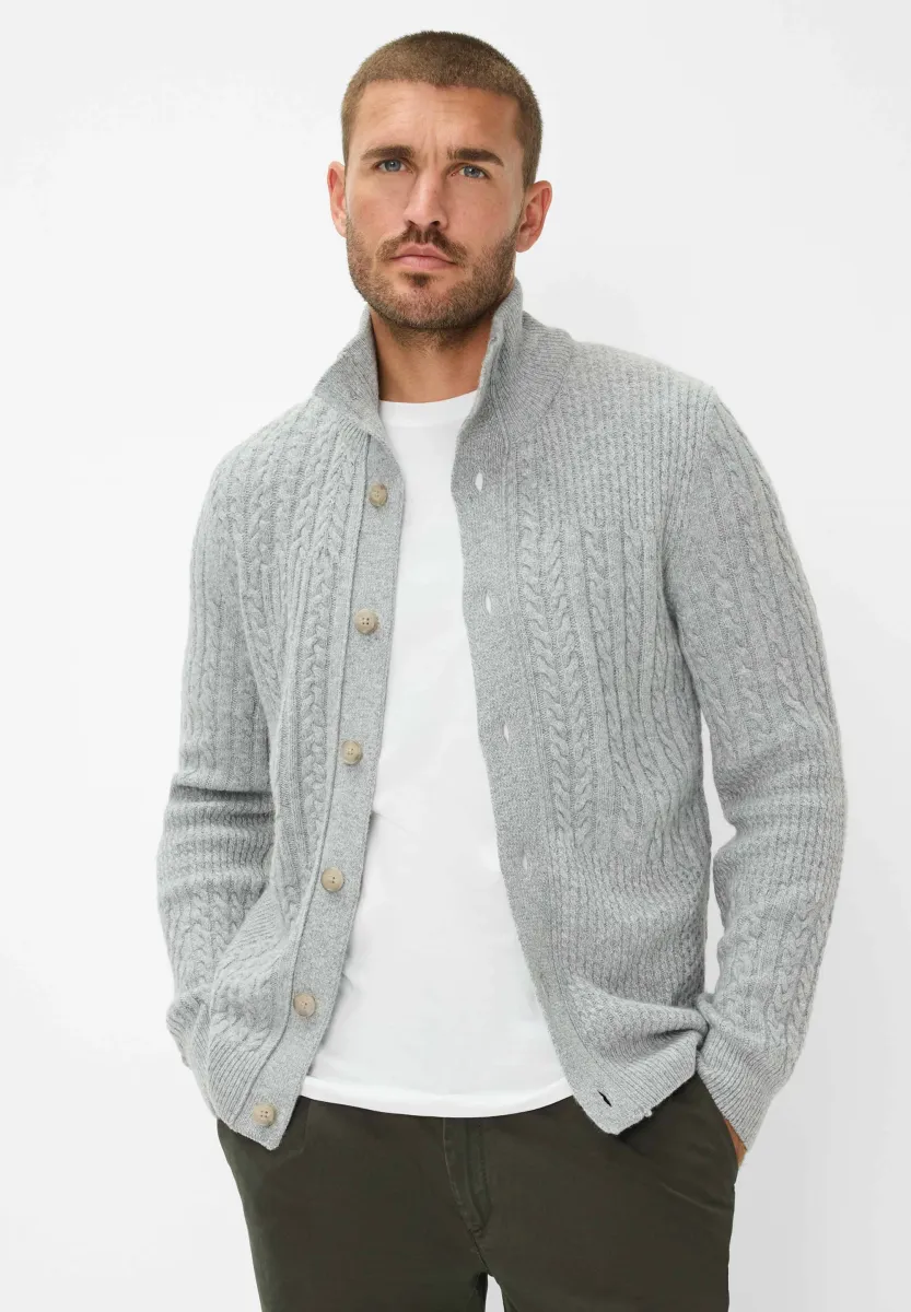 STYLE JEFF - Strickjacke - platin