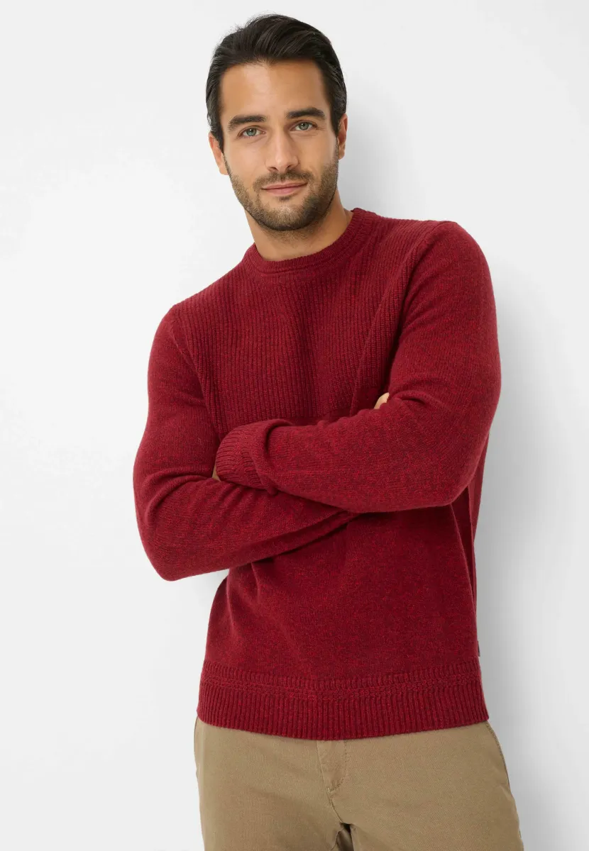 STYLE RICK - Strickpullover - red wine