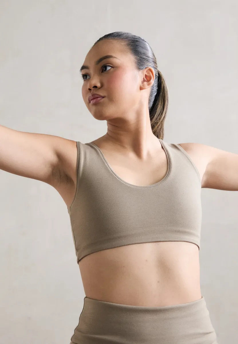 SUBLIME FLING BRALETTE - Sport-BH mit leichter Stützkraft - light khaki